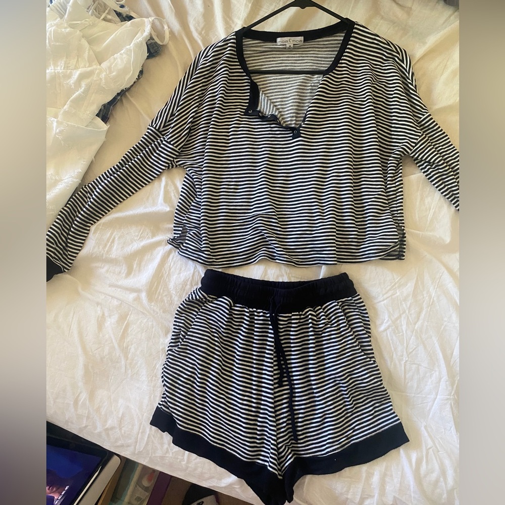 Striped Pajama Set